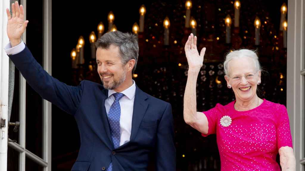 Federico y Margarita II de Dinamarca, en mayo de 2018.