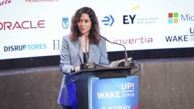 Isabel Díaz Ayuso, presidenta de la Comunidad de Madrid, durante la primera jornada de Wake up, Spain!