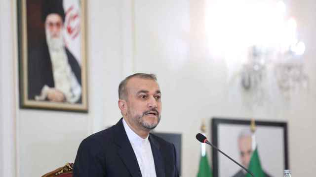 El ministro de Exteriores iraní, Hossein Amir-Abdollahian, este domingo.