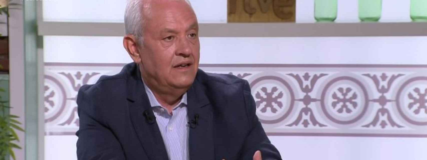 El secretario general del PP de Cataluña, Santi Rodríguez, hoy en una entrevista en La 2.