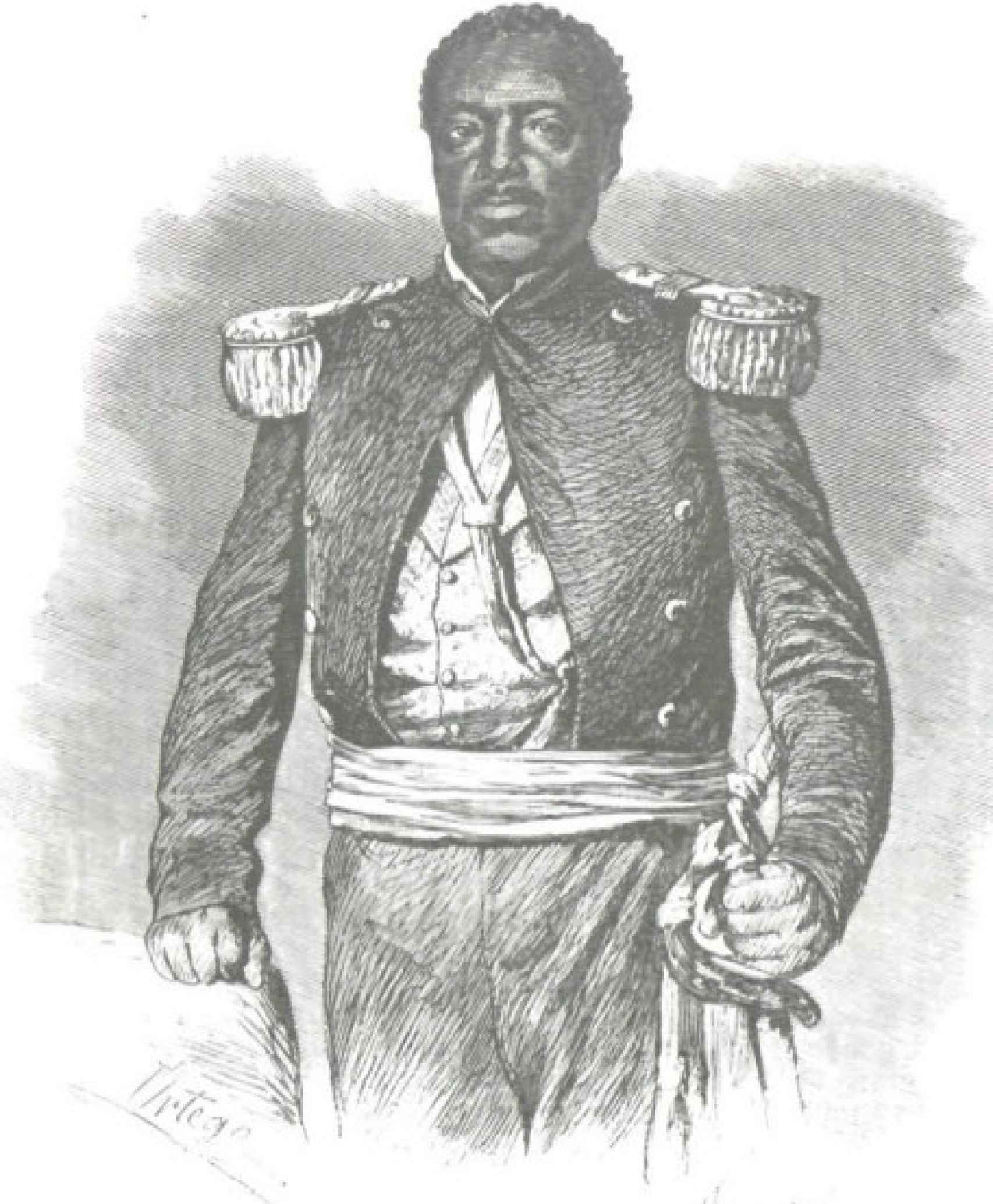 Ilustración de 1862 de Don Juan Suero, apodado el Cid Negro.