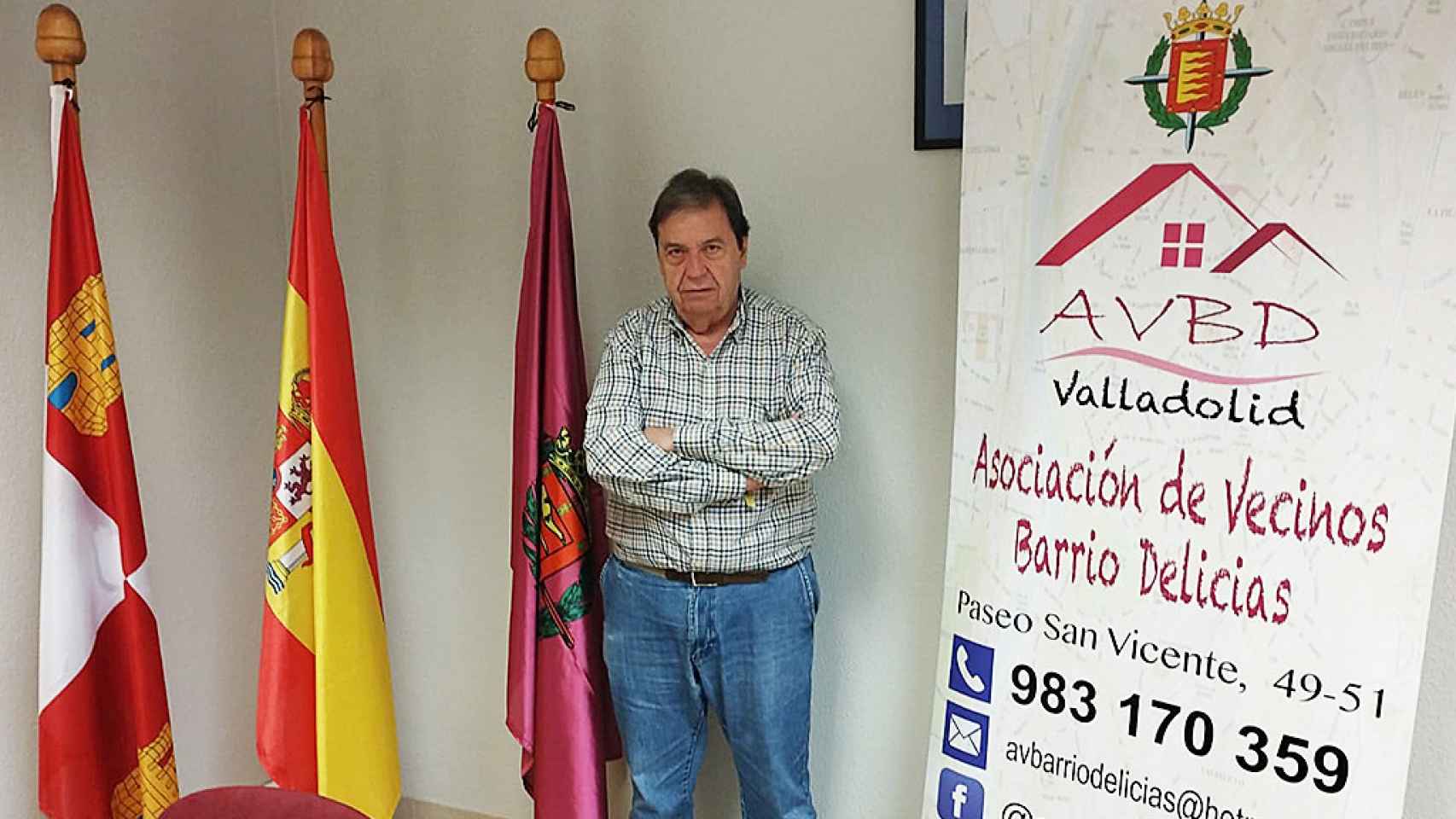 Luis Miguel Trapote, presidente de la Asociación de Vecinos de Delicias