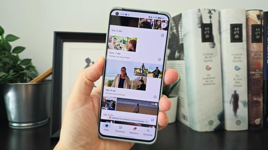 Google Fotos en un móvil