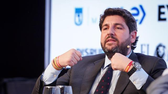 Fernando López Miras, presidente de la Región de Murcia, durante su intervención en la segunda jornada del Wake Up, Spain 2024!