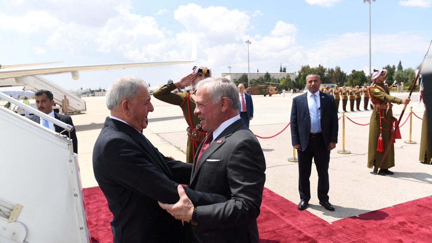 El rey Abdalá II recibe este lunes en Ammán al presidente iraquí, Abdul Latif Rashid.