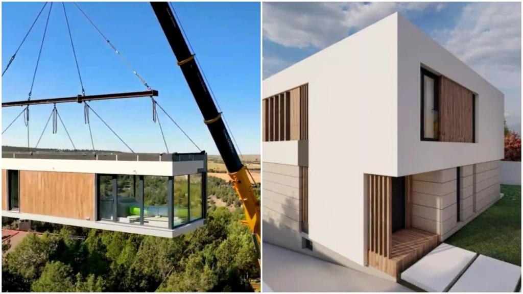 Instalación de una vivienda de Casas Cube y construcción de una casa de Zero Housing