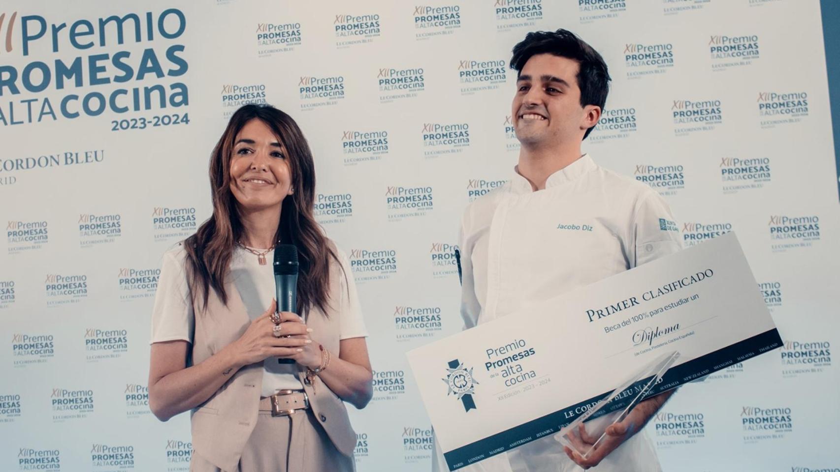 Jacobo Diz, chef ganador del Premio Promesas de la alta cocina Le Cordon Blue.