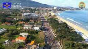 Imagen de la Vig-Bay 2024 capturada a punto de vista de dron.