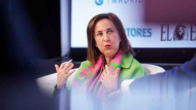 La ministra de Defensa, Margarita Robles, durante su intervención en Wake Up, Spain!