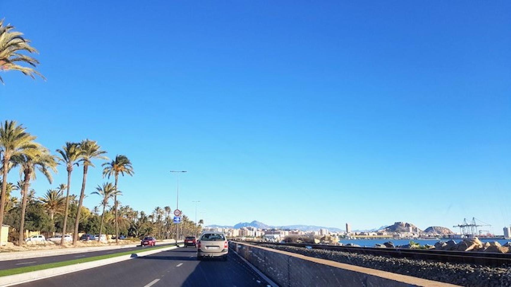 Un tramo de la Avenida de Elche.