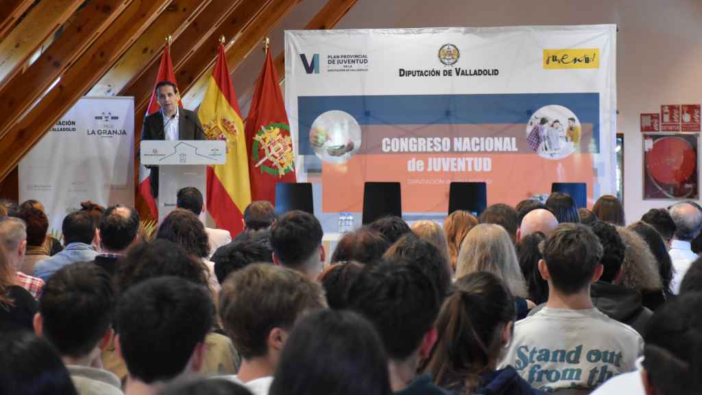 El presidente de la Diputación de Valladolid, Conrado Íscar, inaugurando el I Congreso Nacional de Juventud