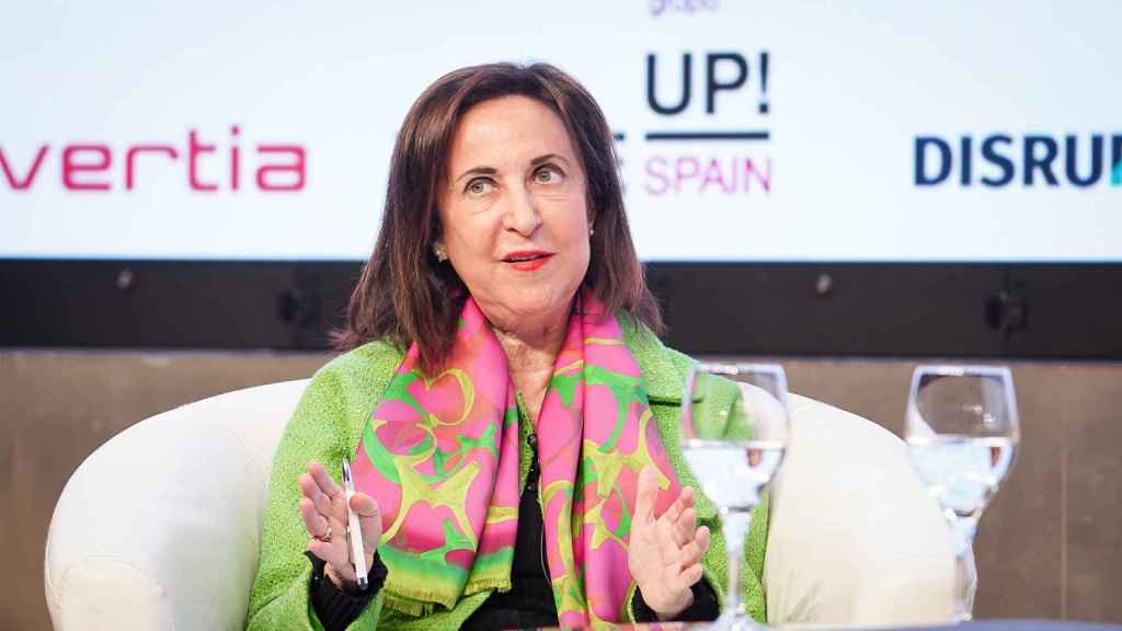 Margarita Robles, ministra de Defensa y Top 100 Honoraria, durante su intervención en la tercera jornada del Wake Up, Spain 2024!