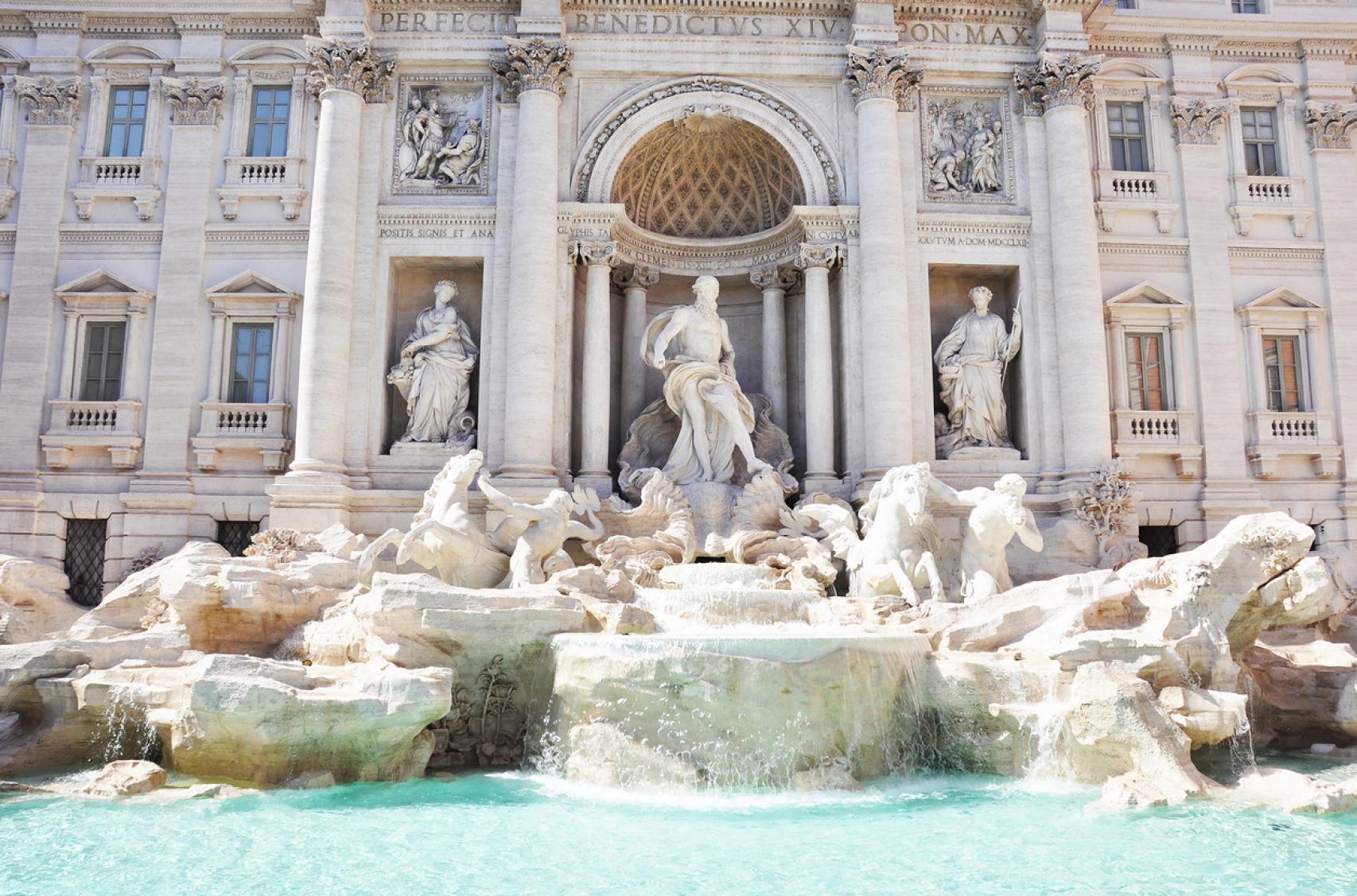 Fontana di Trevi en Roma