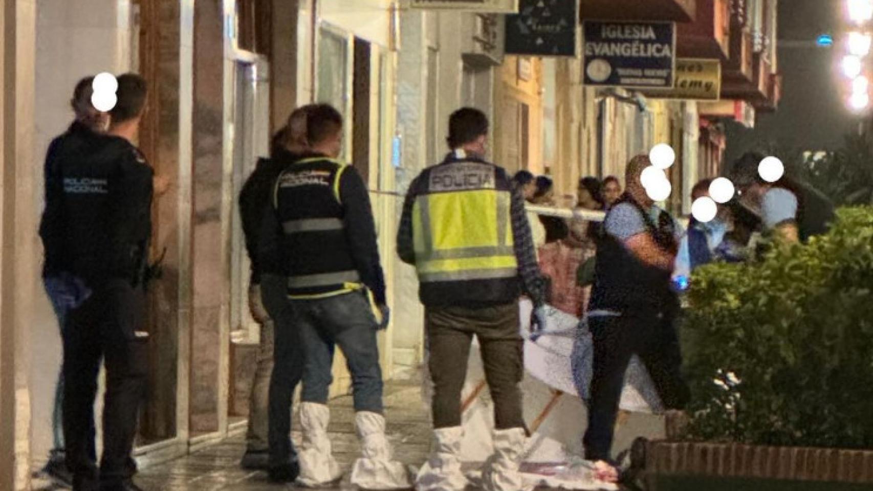 Una imagen de anoche, en calle Ibiza.