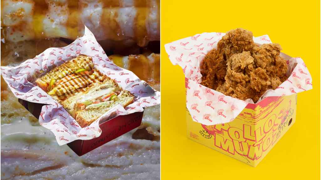 Los dos nuevos productos: sándwich japonés de chicken teriyaki y pollo frito hipercrujiente.