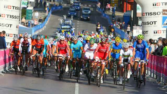 Imagen del Mundial de Ciclismo de septiembre de 2014 en Ponferrada.