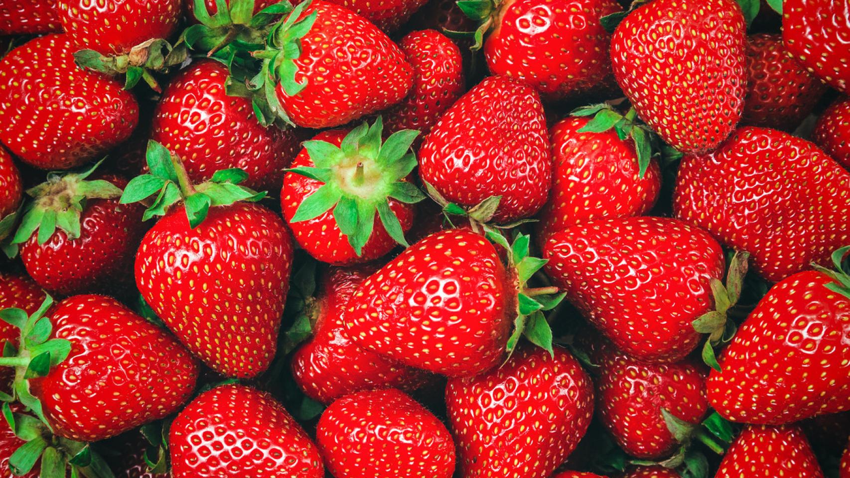 Fresas jugosas y maduras.