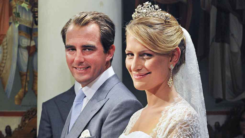 Nicolás de Grecia y Tatiana Blatnik el día de su boda.