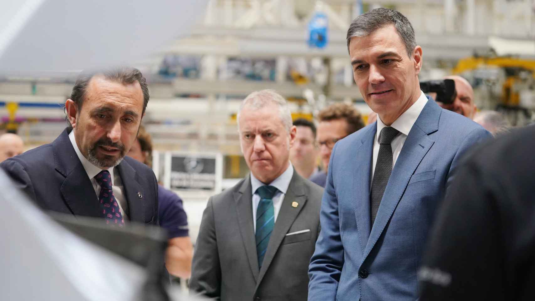 El aún lehendakari, Iñigo Urkullu, y el presidente del Gobierno, Pedro Sánchez, el pasado mes de marzo en Vitoria.