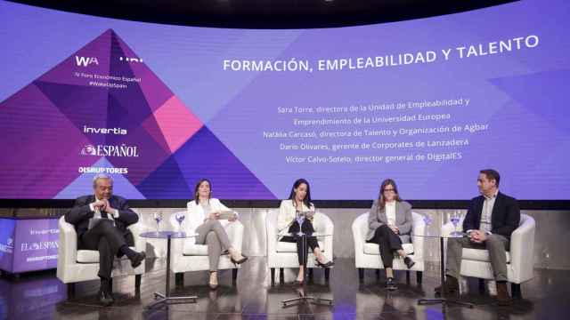 Mesa sobre 'Formación, empleabilidad y talento', celebrada este viernes 19 de abril en la última jornada de Wake Up, Spain! 2024.