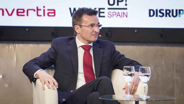 Marco Sansavini,  CEO y presidente de Iberia en la IV edición de Wake Up Spain!, el foro económico organizado por EL ESPAÑOL, Invertia y Disruptores y patrocinado por EMT Madrid, EY, Microsoft, Oesía y Oracle.