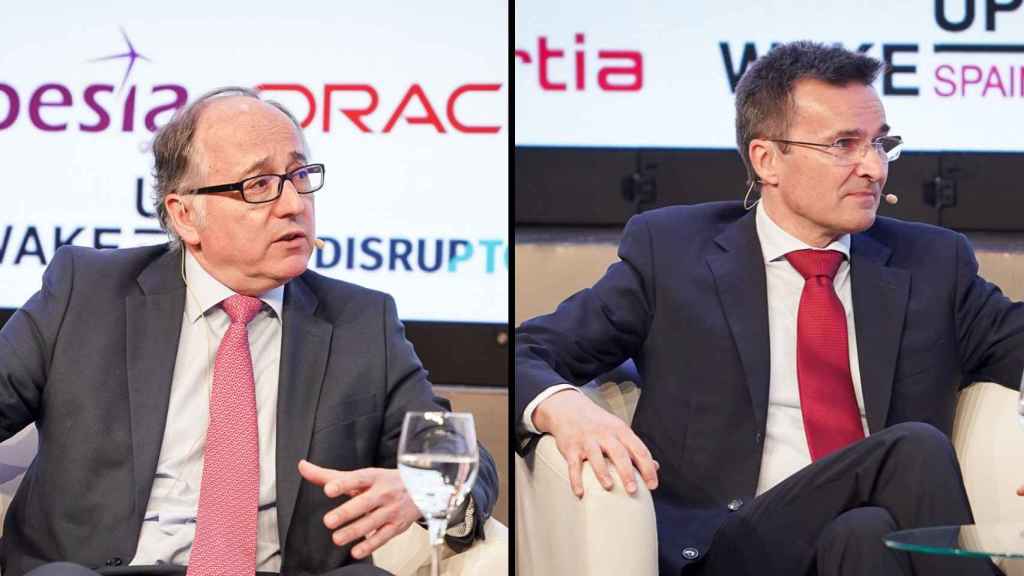 Luis Gallego, CEO de IAG y Marco Sansavini, presidente de Iberia.
