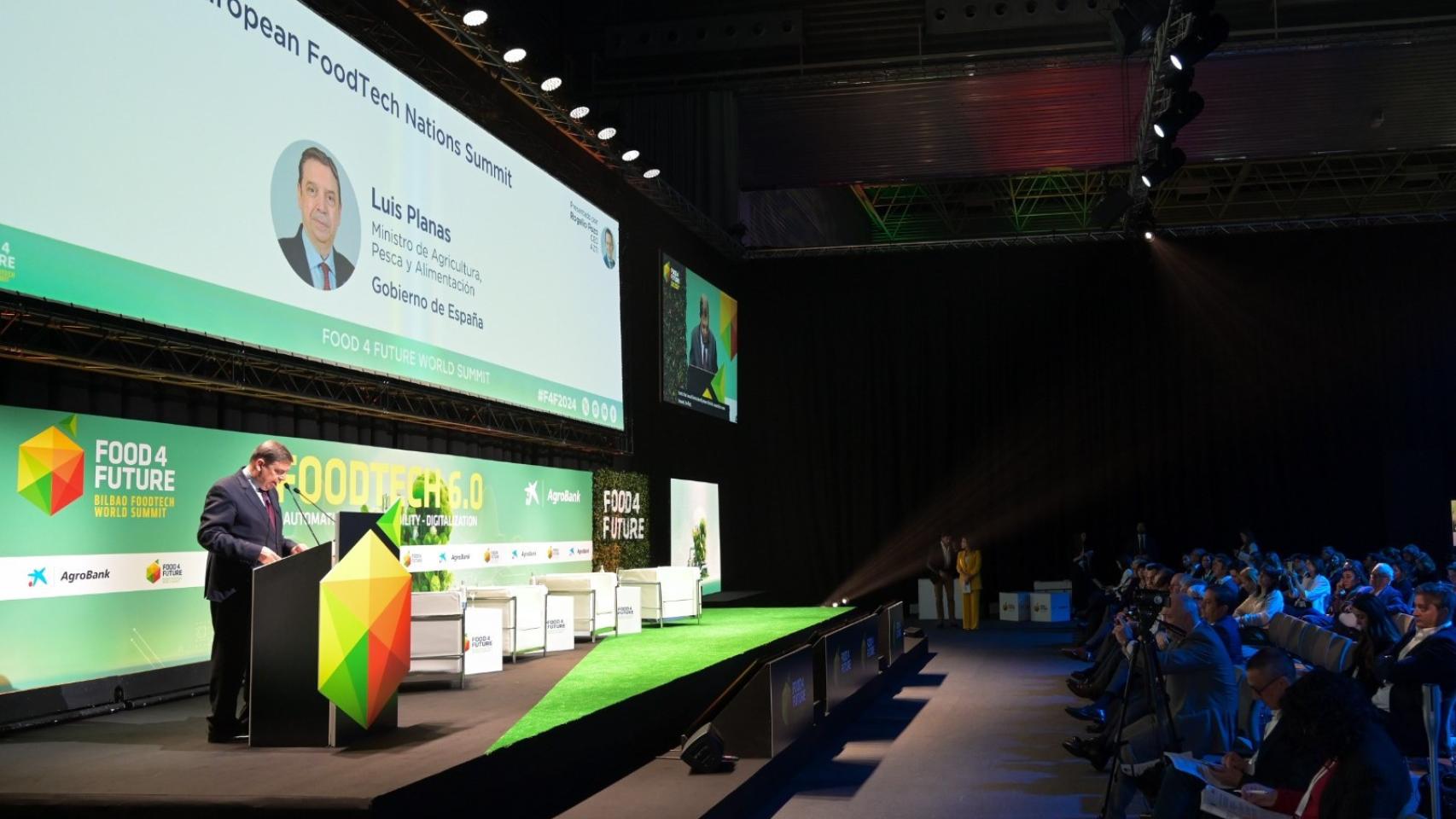 El ministro de Agricultura, Pesca y Alimentación , Luis Planas, en Food4Future 2024.