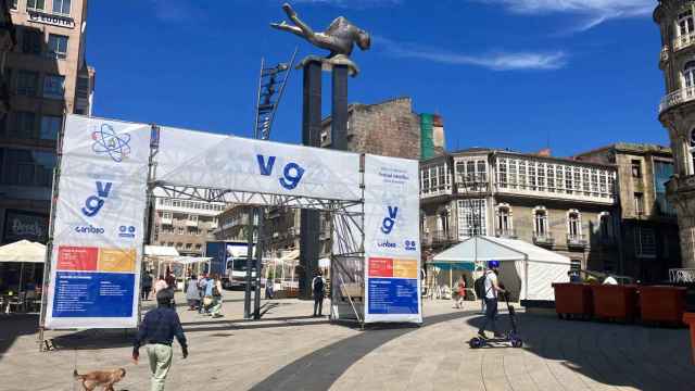 Avanza el montaje para la celebración del Cinvigo en la Puerta del Sol.
