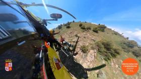 Así ha sido el rescate del piloto de parapente herido