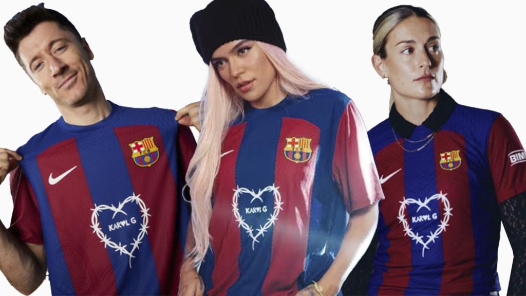 La camiseta especial que lucirá el Barça en el Clásico frente al Real Madrid.