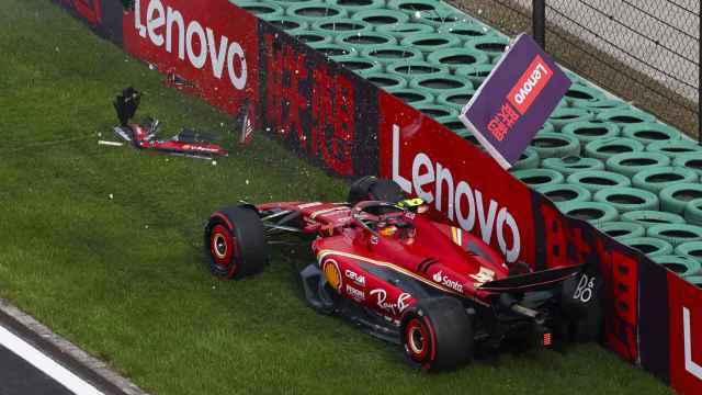 Accidente de Carlos Sainz en la clasificación del GP de China 2024