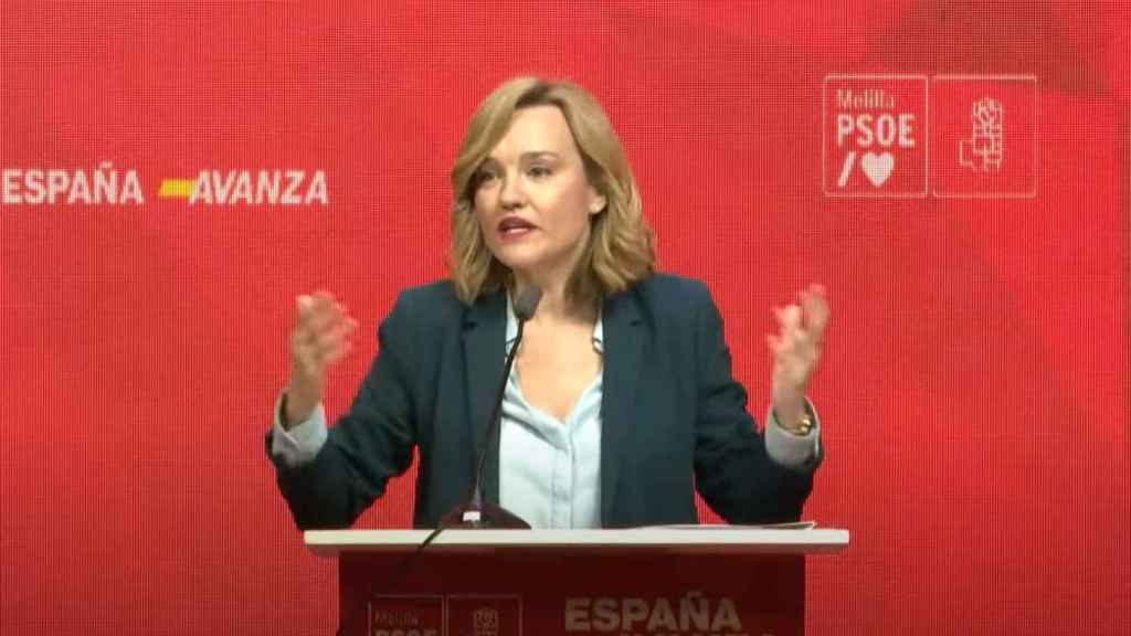 La ministra de Educación y portavoz del Gobierno, Pilar Alegría, este sábado en Melilla.
