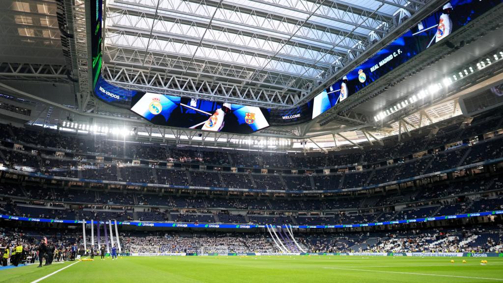 El Santiago Bernabéu estrena el nuevo videomarcador
