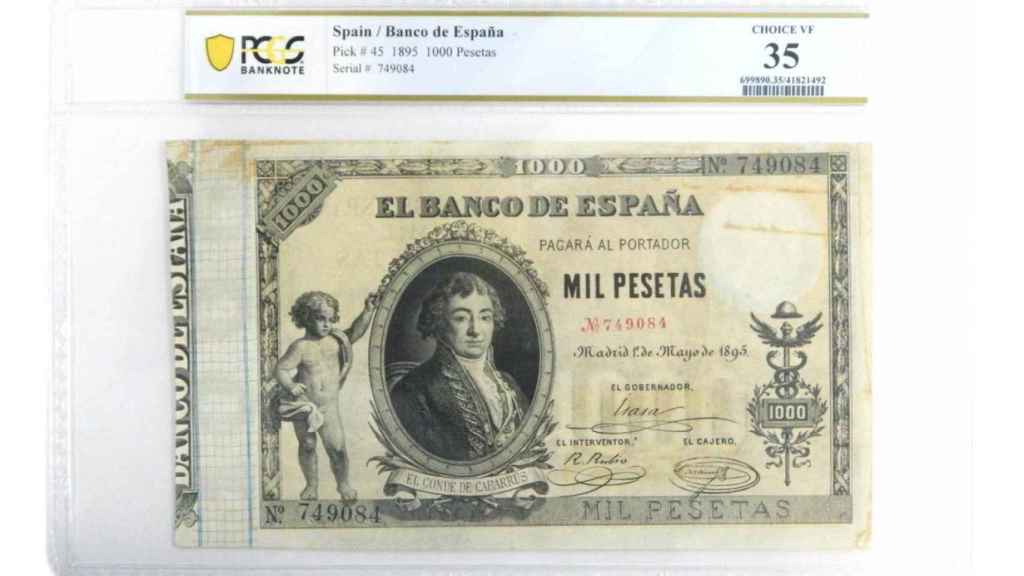 Billete de 1.000 pesetas del Conde de Gabarrús