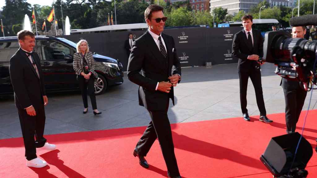 Tom Brady, en la alfombra roja de los Premios Laureus en Madrid