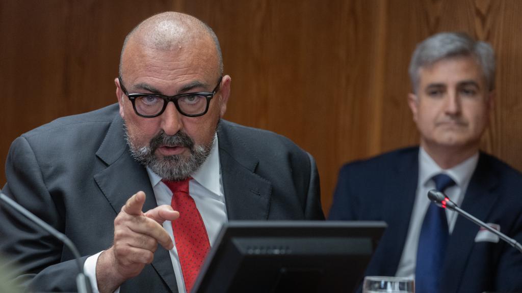 Koldo García, durante su comparecencia en la comisión de investigación del Senado.