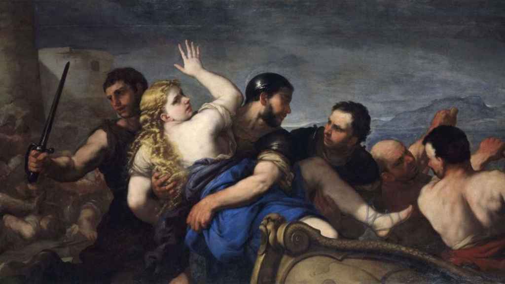 El rapto de Helena, de Luca Giordano. Musée des Beaux-Arts de Caen.