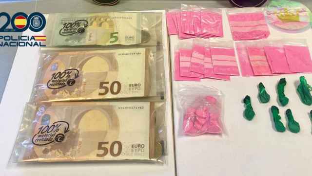 La cocaína rosa o 'tusi' incautada por la Policía Nacional.