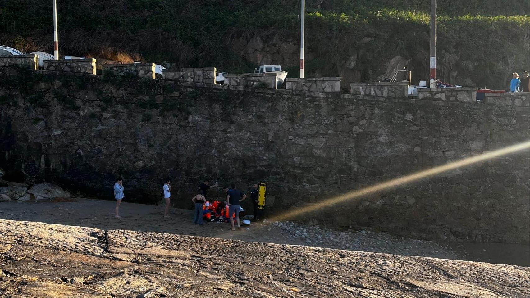 Accidentado en O Portiño