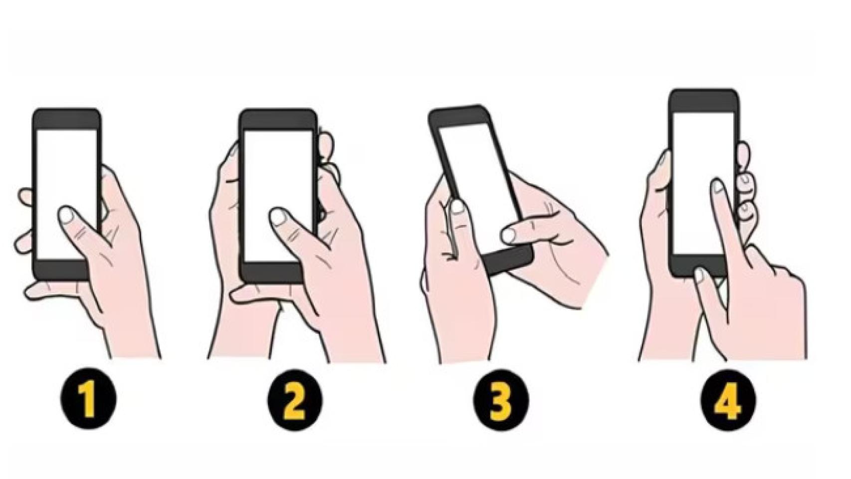 Test de personalidad: la forma como agarras tu celular, según esta imagen, revelará tu mayor talento (Foto: Namastest).