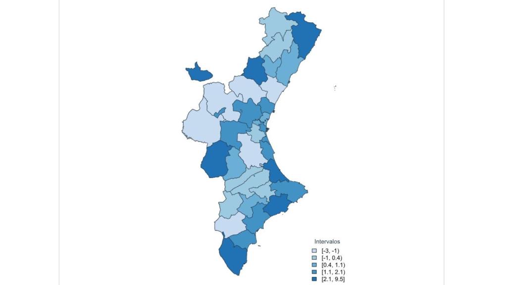 Afiliaciones a la Seguridad Social por comarcas primer trimestre de 2024.