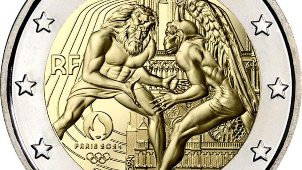 Moneda conmemorativa francesa de los JJOO.