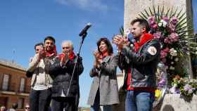 La ministra de Igualdad, Ana Redondo, y el secretario regional del PSOE, Luis Tudanca, entre otros, participan en el Día de la Comunidad en Villalar de los Comuneros (Valladolid)