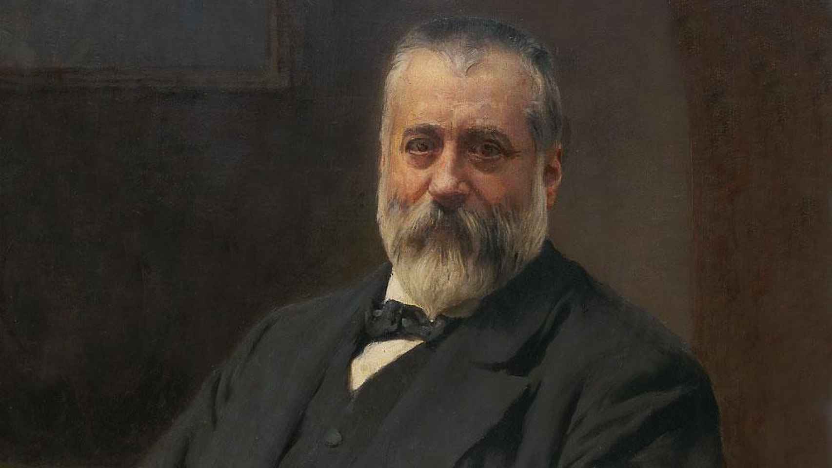 Retrato de Marcelino Menéndez Pelayo.