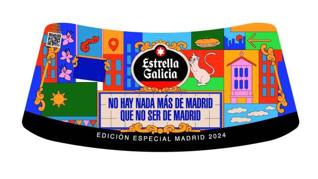 La artista madrileña Loreto Manzanera ha ilustrado la nueva edición especial de Estrella Galicia, 'No hay nada más de Madrid que no ser de Madrid'.