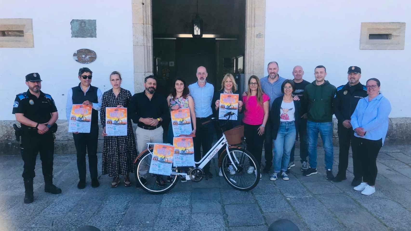 Presentación en Baiona de la Fiesta de la Bicicleta de 2024.