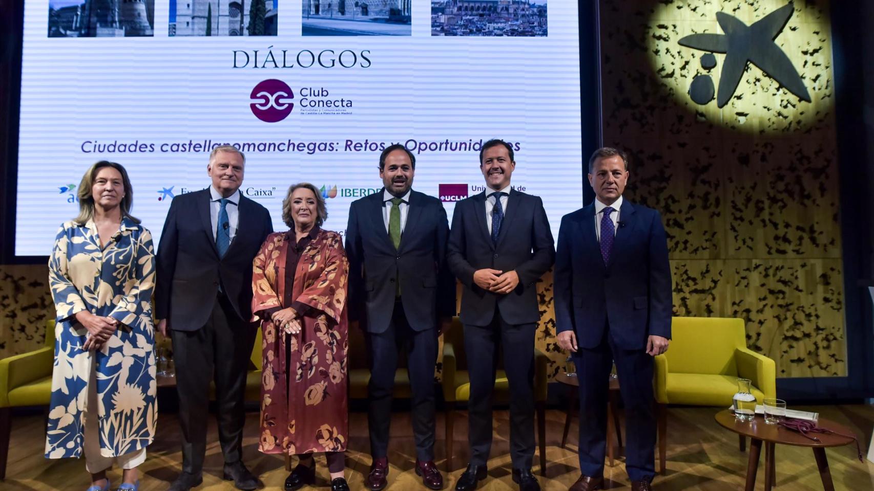 Ana Guarinos, Francisco Cañizares, Esther Esteban, Paco Núñez, Carlos Velázquez y Manuel Serrano.