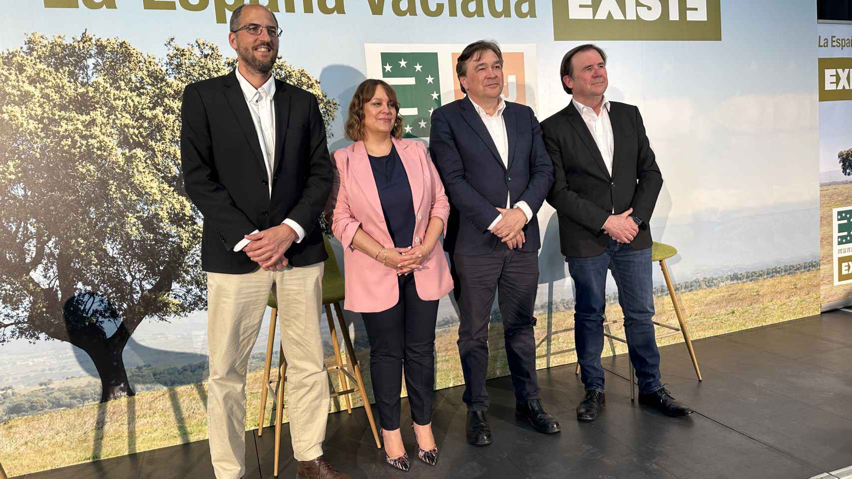 Presentación de la candidatura de Existe a las elecciones europeas, con Vanessa García como número 4