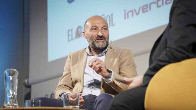 Aquilino Abeal, CEO de Aeromedia, durante su intervención bajo el título 'Los drones también salvan vidas'; en la segunda jornada del III Foro Económico Español en Galicia 'La Galicia que viene'