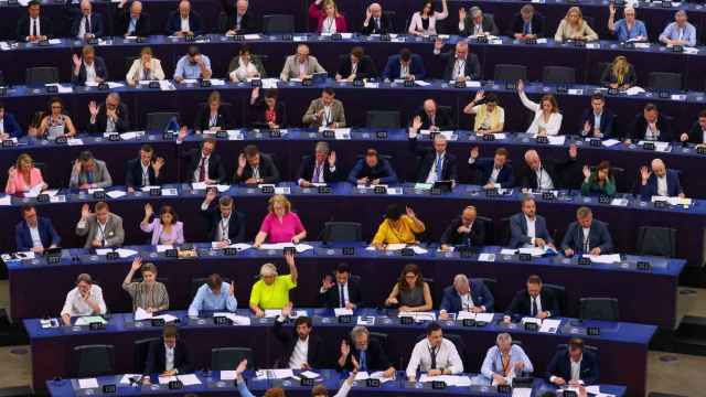 El pleno del Parlamento Europeo, durante una votación en Estrasburgo